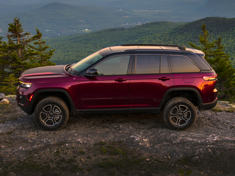 The 2024 Jeep Grand Cherokee on top of a mountain