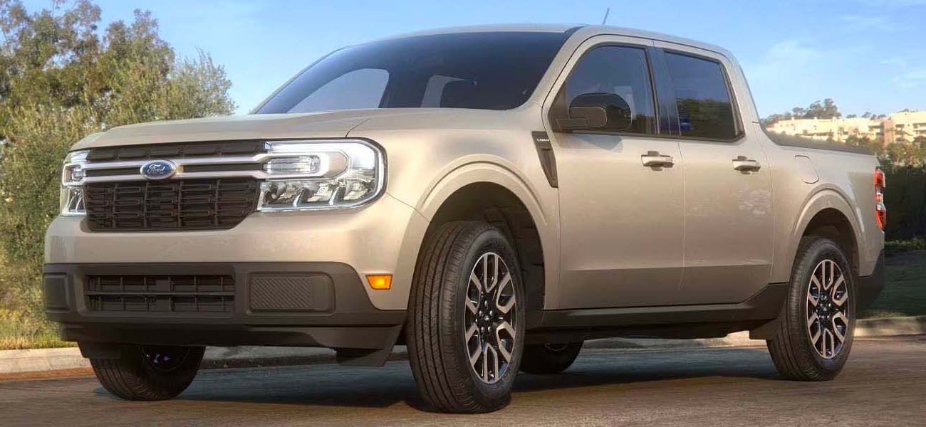 The 2025 Ford Maverick parked on a road